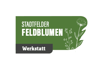 Designentwurf des Werkstattschilds für Dörkes Stadtfelder Feldblumen
